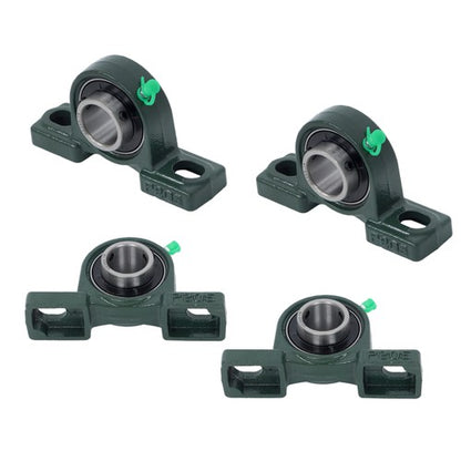 Solid Spare 4Pack UCP205-16 Pillow Block Mounted Ball Bearing 1" Bore Cast Iron Base