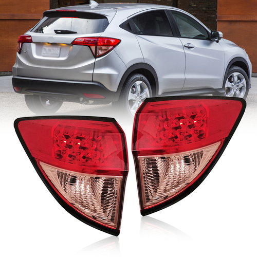 For 2016 2017 2018 Honda HRV HR-V Tail Lights Rear Brake Lamp Outside LH&RH Pair