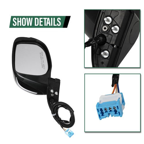 Solid Spare Manual Folding Power Mirror Driver & Passenger Side Fit For 2009-2014 Honda Fit