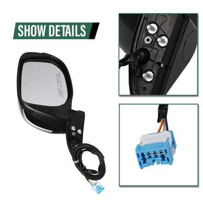 Solid Spare Manual Folding Power Mirror Driver & Passenger Side Fit For 2009-2014 Honda Fit