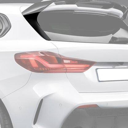 Solid Spare Fit For 12-19 BMW F20 F21 Carbon Look Rear Trunk Side Wings Spoilers Panels