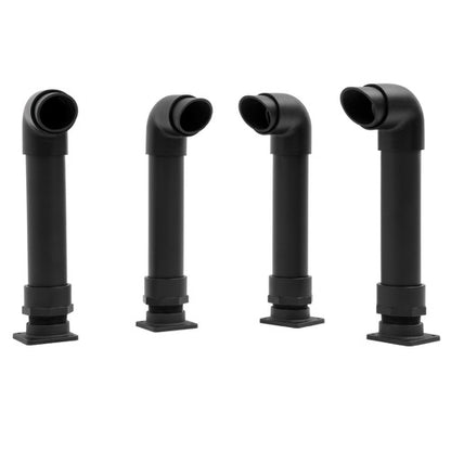 Solid Spare (4) Black Snorkel Kits For Polaris Sportsman 400 500 600 700 800 1994-2014