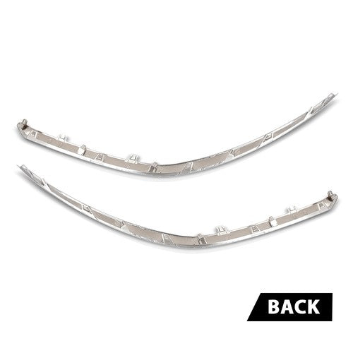 Solid Spare Fit For 2022-2024 Kia Forte Front Bumper Upper Grille Molding Trim Left+Right