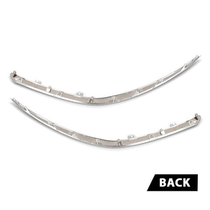 Solid Spare Fit For 2022-2024 Kia Forte Front Bumper Upper Grille Molding Trim Left+Right