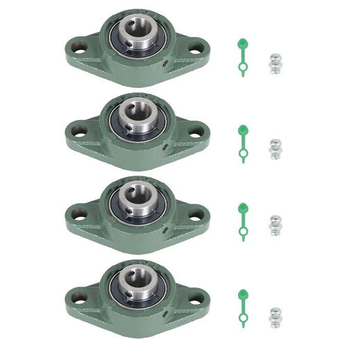 Solid Spare 4PCS UCFL204-12 Solid Pillow Block Flange Mounted Bearing 3/4" Bore 2 Bolt
