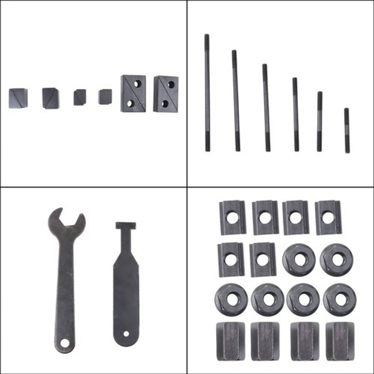 Solid Spare Colton 58020 | 60Pc Premium 7/16" T-Slot Clamping Kit 3/8"-16 UNC Thread New
