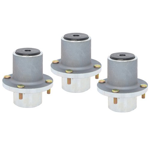 Solid Spare 125981 605380 3pcs Blade Spindle For Hustler Fastrak Raptor SDX SD 48" 54" 60"