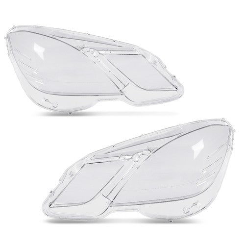 Solid Spare Fit For 2009-2013 Mercedes-Benz E Class W212 4-Door Headlight Replacement Lens