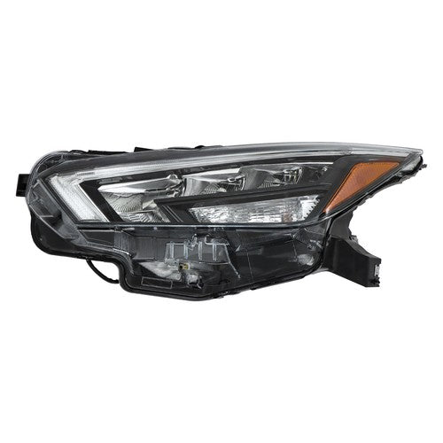 Solid Spare Chrome For Nissan Versa 2020-2021 LH/Driver Headlight Headlamp Clear Lens LED