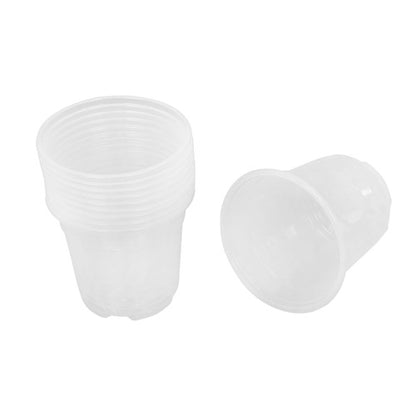 Solid Spare 30 Pcs Clear Nursery Pots 6/5/4 Inch Plastic Orchid Pots with Drainage Holes