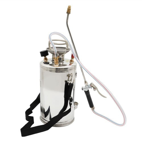 Solid Spare 1.5Gal Stainless Steel Sprayer Pump Sprayer W/ Adjustable Nozzle Hose 6L