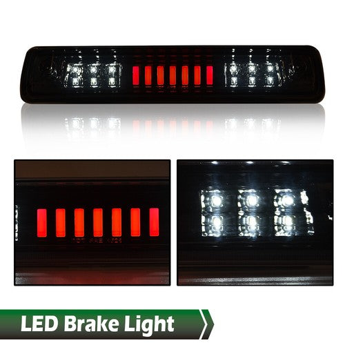 Solid Spare Fit For 15-18 Colorado Canyon Smoke/Chrome LED 3rd Brake Light Cargo Lamp
