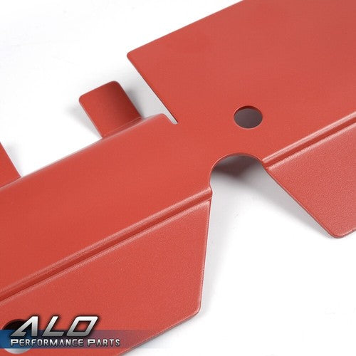 Solid Spare Fit For 2008-2012 Subaru WRX & STi Radiator Shroud & Pulley Belt Cover Combo