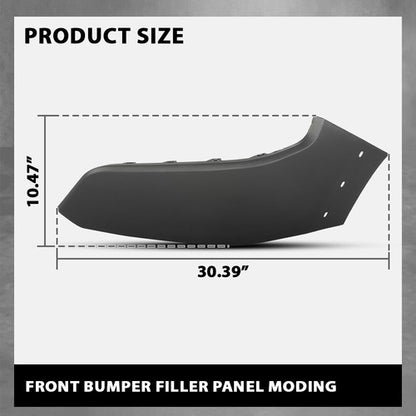Solid Spare Fit For 2019-2022 Dodge Ram 1500 Front Bumper Filler Panel Left & Right Side