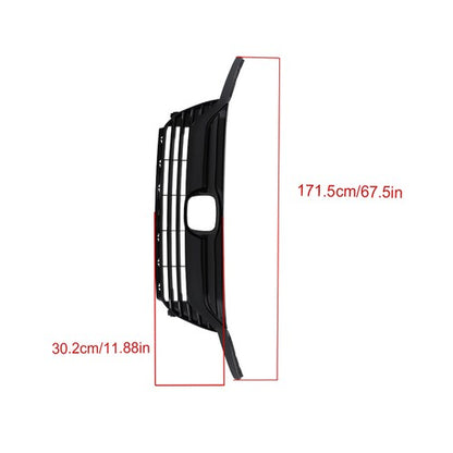 Solid Spare For Honda Odyssey 2018 2019 2020 Gloss Black Plastic Front Bumper Grille New