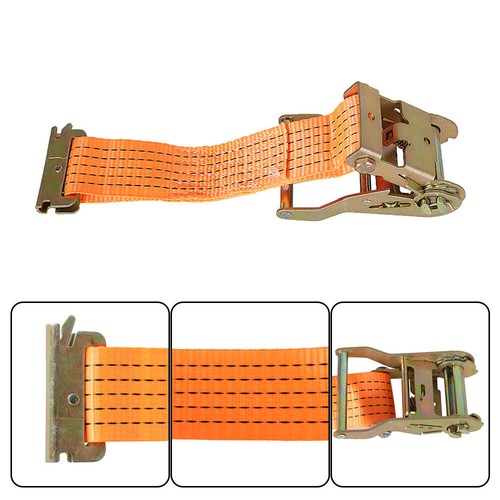 Solid Spare 2"x 20' E-Track Ratchet Tie Strap Truck 4400 lb Enclosed Cargo Van Straps 4 Set