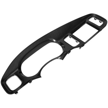 Solid Spare For 2011-2014 DODGE CHARGER INSTRUMENT PANEL RADIO DASH TRIM BEZEL CARBON STYLE