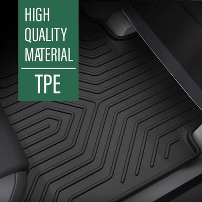 Solid Spare Fit For 2019-2026 Ram 1500 Crew Cab w/ Underseat Storage TPE 2nd Row Floor Mats