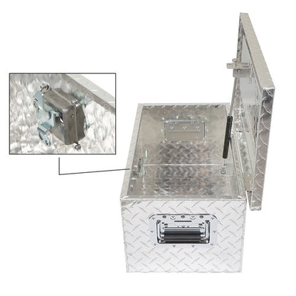 Solid Spare New 20 inch Aluminum ToolBox Fits Trailer RV Truck Underbody Bed Storage Box