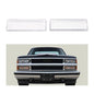 Solid Spare Fit For 1994-1998 GMC C/K Sierra Suburban Headlight Replacement Lens Clear