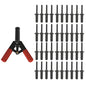 Solid Spare 41Pcs Plastic Poly Rivet Gun Quick Set Riveting Hand Tool W/ 40 Poly Rivets
