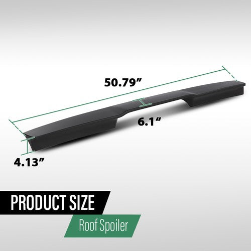 Solid Spare Rear Trunk Roof Spoiler Wing Fit For 2009-2014 Ford F-150 All Cabs Matte Black