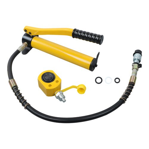 Solid Spare 10 Ton Hydraulic Porta Power Jack Air Pump Lift Ram Body Frame Repair Heavy Duty