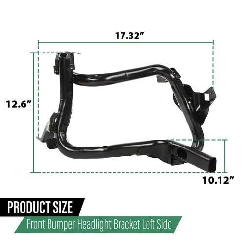 Solid Spare Fit For 2011-2017 Jeep Compass Front Bumper Bracket Fender Reinforcement Left