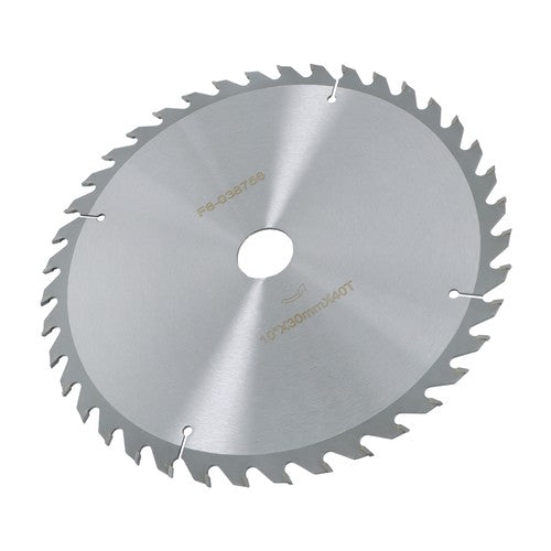 Solid Spare Heavy-Duty 10"×30mm×40T Carbide Saw Blade for Wood & Metal, Silver Finish