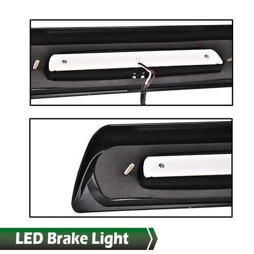 Solid Spare Fit For 07-18 Toyota Tundra Smoke/Chrome LED Third 3rd Brake Light Cargo Lamp