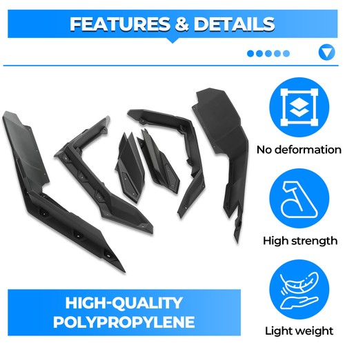 Solid Spare Extended Fender Flares Kit For Can Am Maverick X3/MAX Turbo R RR 2017-2025 2019