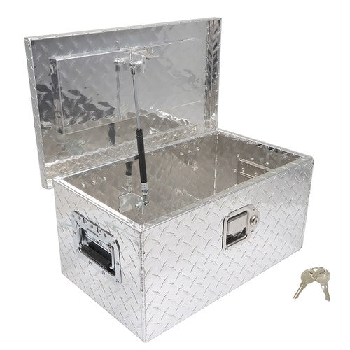 Solid Spare New 20 inch Aluminum ToolBox Fits Trailer RV Truck Underbody Bed Storage Box