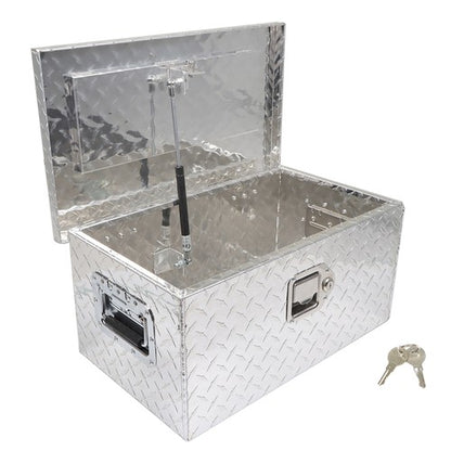 Solid Spare New 20 inch Aluminum ToolBox Fits Trailer RV Truck Underbody Bed Storage Box