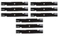 Solid Spare (9) Blades for Wright 71440001 Stander 52" Lawn Mower Gator Blade Pack