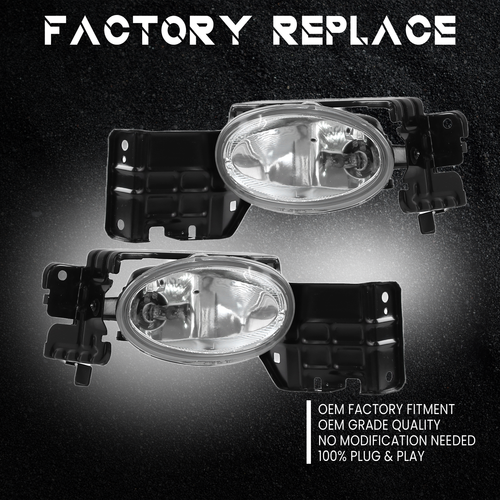 For Honda Accord Crosstour 3.5L 2010-2012 Front Bumper Fog Lights W/Bulb 10-12