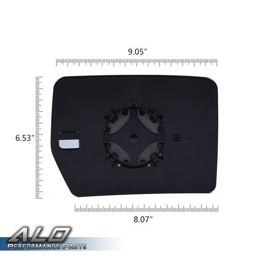 Solid Spare Fit For 11-14 Ford F-150 Pickup Left Driver Side View Power Mirror Glass