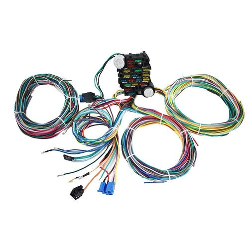 Solid Spare For Chevy Ford Hotrods 21 Circuit Wiring Harness Universal X-long Wires 12V