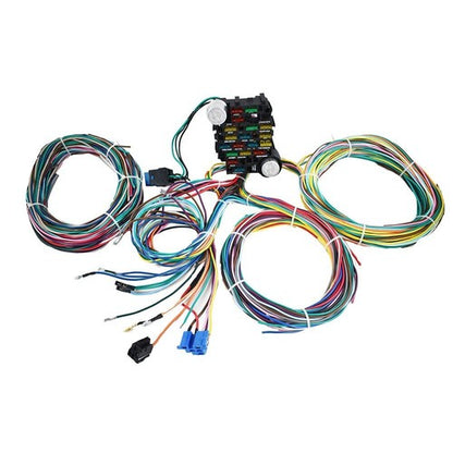 Solid Spare For Chevy Ford Hotrods 21 Circuit Wiring Harness Universal X-long Wires 12V