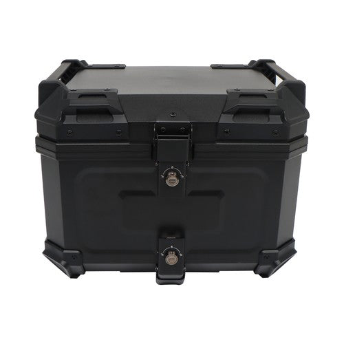 Solid Spare Motorcycle Top Case Waterproof Rear Tour Box with Security Lock Helmet Case 45L