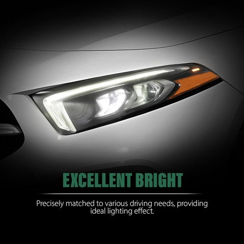 Solid Spare LED Headlight Fit For 2019-2022 Mercedes Benz W177 A Class Left Driver Side LH