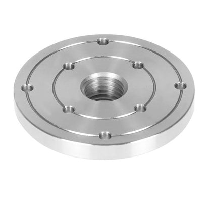 Solid Spare 4 Inch Steel Wood Lathe Face Plate 1 Inch x 8TPI Threaded with Locking