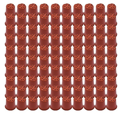 Solid Spare 100Pcs Flowers Nursery Cup Children's Room Nursery Plastic Plant Pot 14X13X9cm