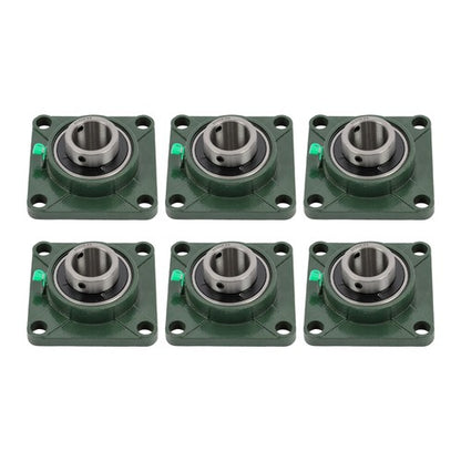 Solid Spare 6 Pcs UCF 208-24 Pillow Block Flange Mounted Bearing 1-1/2" Bore 4 Bolt