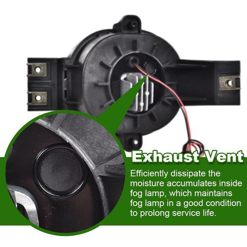 Solid Spare LED Projector Fog Lights Fit For 02-09 Dodge Ram 1500/2500/3500 04-06 Durango