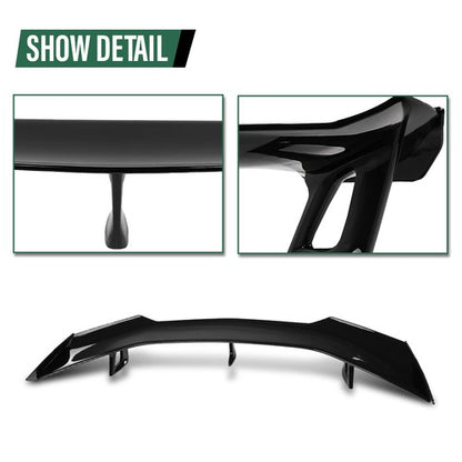 Solid Spare Trunk Spoiler Wing Gloss Black For 2016-2024 Chevy Camaro ZL1 1LE Style LT RS SS