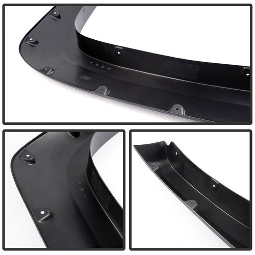 Solid Spare Fender Flares Pocket Rivet Style Fit For 2007-2013 Silverado 1500 2500HD/3500HD