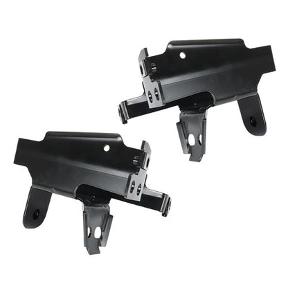 Solid Spare LH&RH 2 Pc Front Bumper Bracket Black Fit For 2011-2014 GMC Sierra 2500/3500 HD