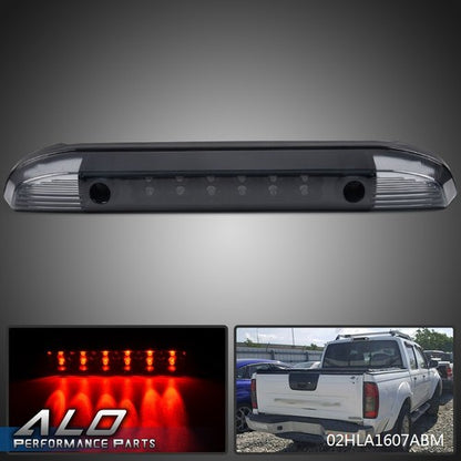 Solid Spare Fit For 2001-2004 Nissan Frontier Pickup Smoke Lens LED 3rd Brake Tail Light