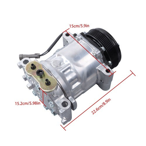 Solid Spare A/C Compressor HT6 Compressor Fit for GMC Yukon C1500 K1500 1996 1997 1998 1999