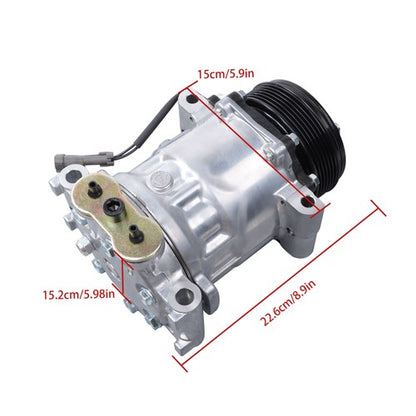 Solid Spare A/C Compressor HT6 Compressor Fit for GMC Yukon C1500 K1500 1996 1997 1998 1999